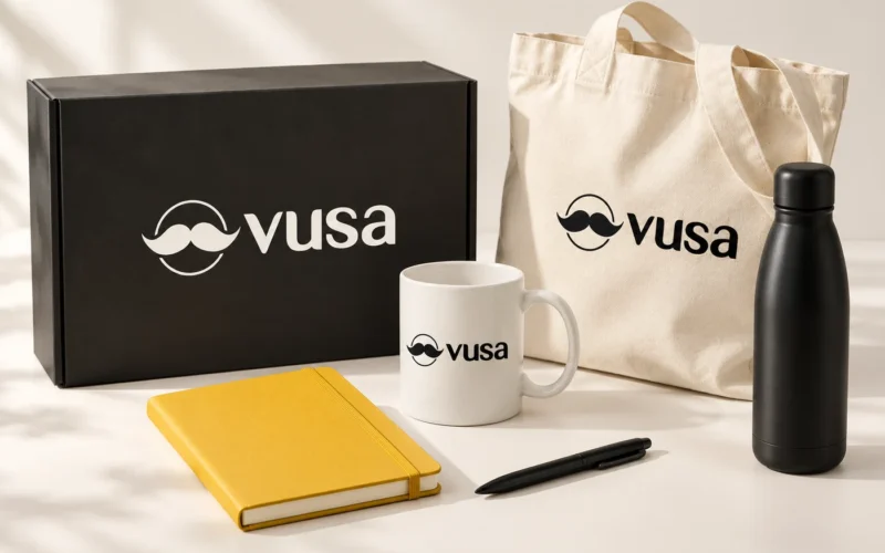 Zestaw upominków firmowych VUSA z logo bez sloganu